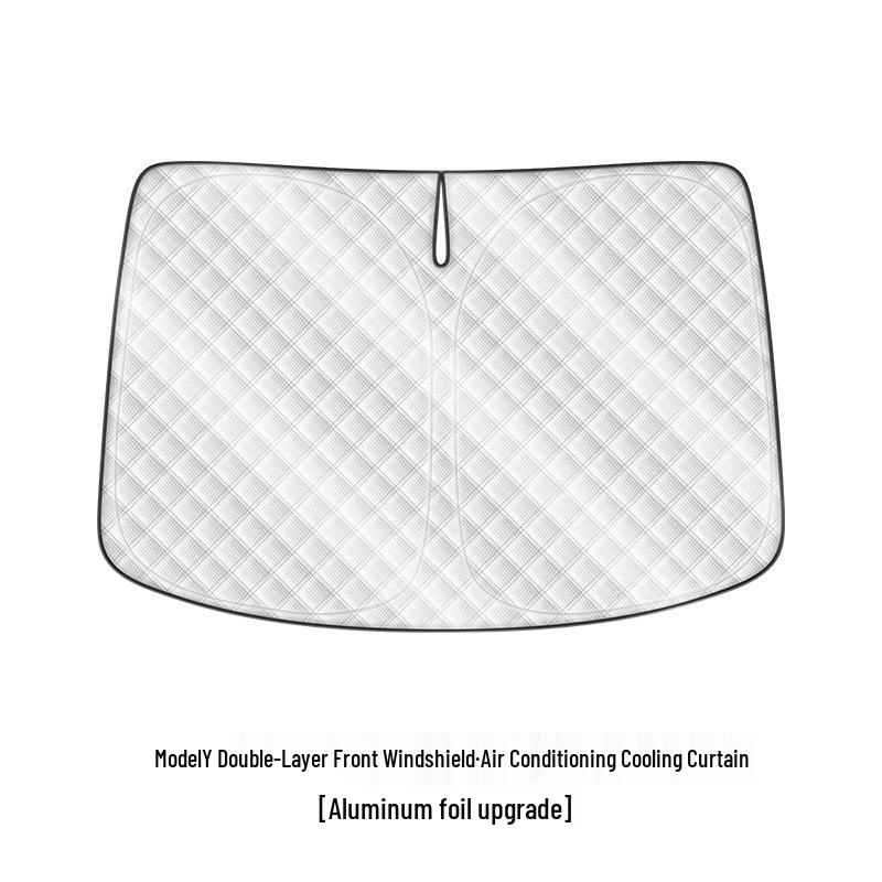 Tesla Model 3/Y Windshield Sunshade: Heat Insulating Sun Visor for Refreshed Model