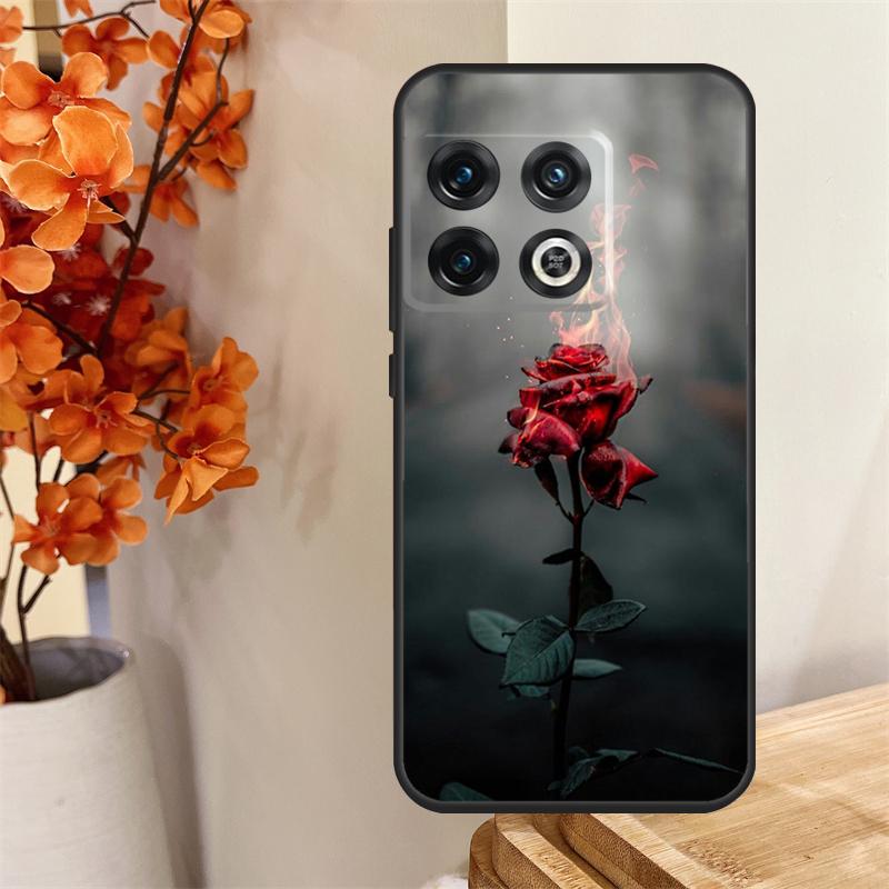 Red Rose Flower Funda For OnePlus 13R 13 12 12R 11 10 Pro 8T 10T OnePlus Nord 4 CE 2 3 Lite N30 N20 N10 Case
