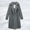 Women's Fur Coat Long Solid Color Winter Shaggy Coat