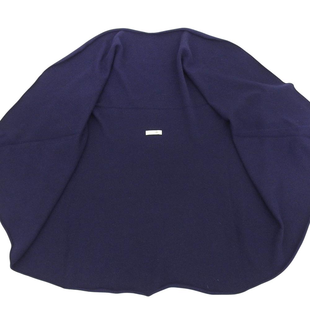TOYOBOSHI HIJIRI Cashmere100 Women's Poncho Cardigan Top, Navy, Size F (08IT-PC0003) Tops F NavyUsed