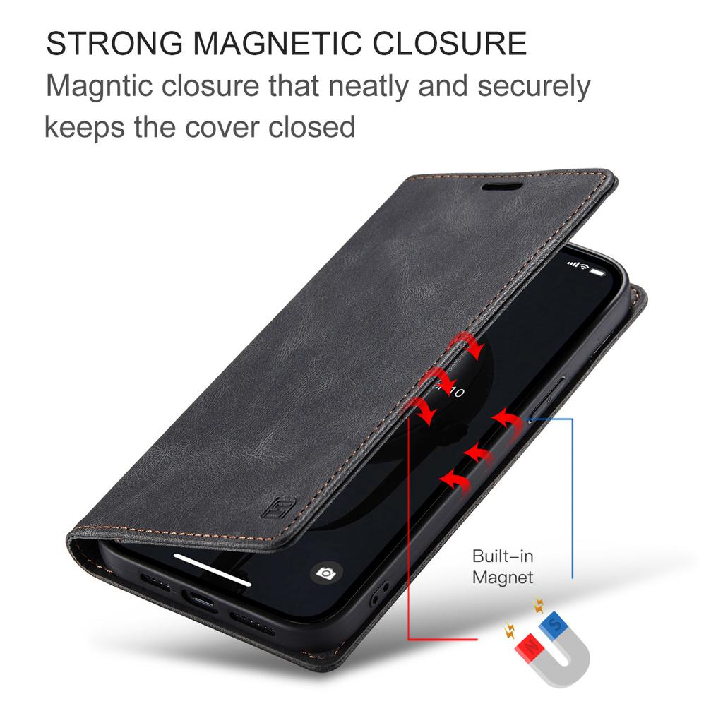 Läder Fodral för Vikbar Telefon till Samsung Galaxy S9 S10 Plus S20 S21 FE S22 S23 S24 S25 Note 10 20 Ultra Plånbok Stöd Skyddande Fodral