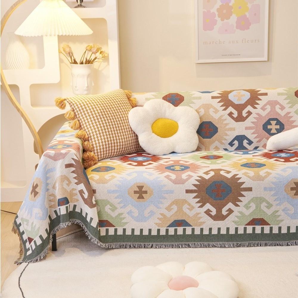 Ins Style Sofa Cover Double Use Beds Blanekets Durable All-inclusive Sofa Cover  Living Room