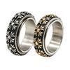 2026 European and American Personalized Retro Cross Turning Ring Men's Ring