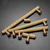 Brass Cabinet Handles Luxury Gold Furniture Copper Drawer Knobs Cupboard  Wardrobe Door Pulls Hardware