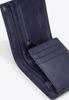 Wittchen Men's Leather Wallet With Fold-Out Panel, Navy Blue, Natural Leather