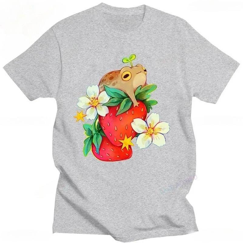 Fashion Desert Rain Frog Fat Frog Cute Print Tshirt Funny Cute Top Kawaii Casual Street Loose Women TShirt Clothing