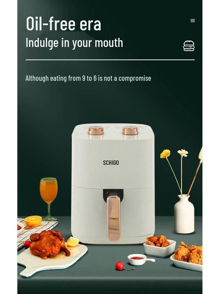Large Capacity Drawer Air Fryer with Smart Safety Protection