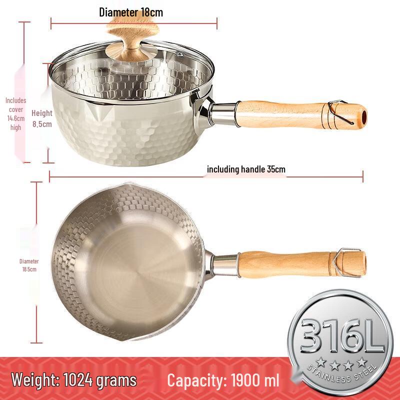 HDST 316 Stainless Steel Yukihira Noodle Pot