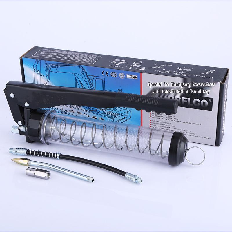 High-Pressure Dual-Action Zipper and Chain Grease Gun for Excavators