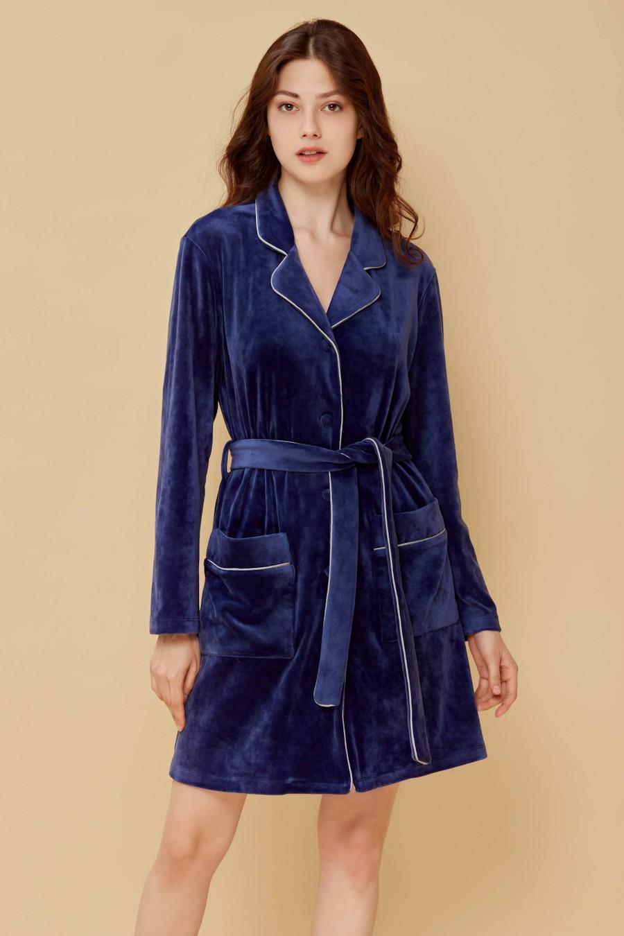 

Халат Anabel Arto (76473) 52(3XL) імперська синього кольору