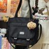 New student make-up bag women's fashion simple and versatile shoulder bag large-capacity wind portable messenger bag