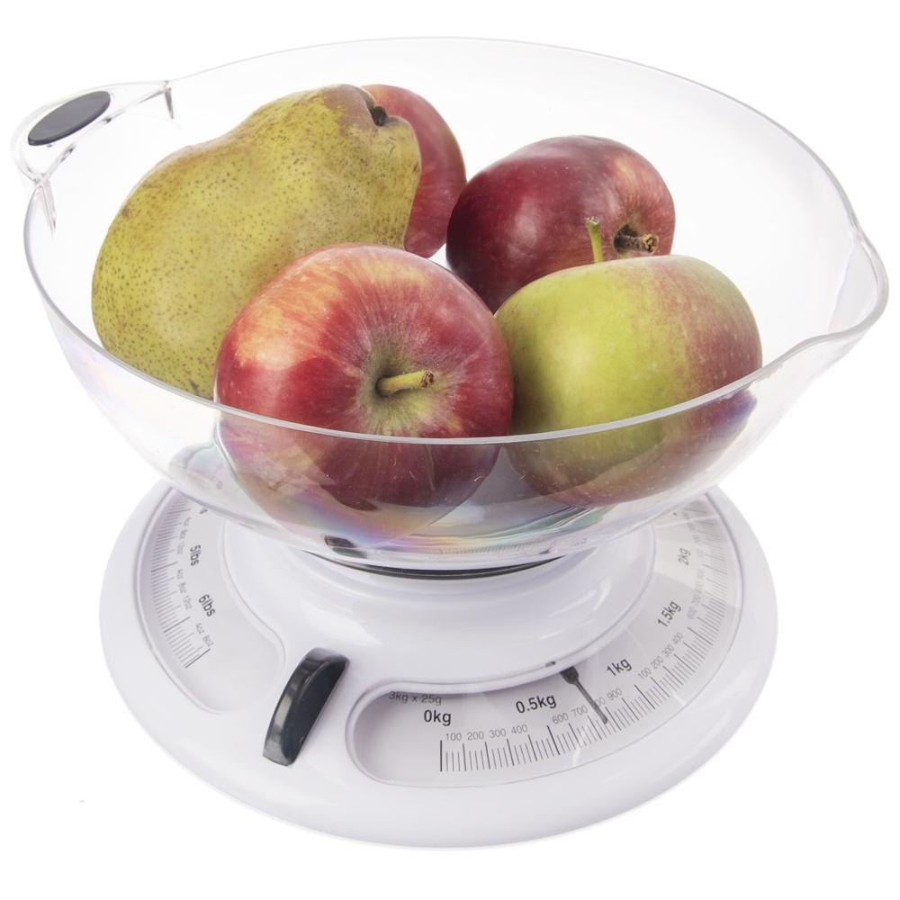 Mechanische Küchenwaage mit Schüssel 3 kg
