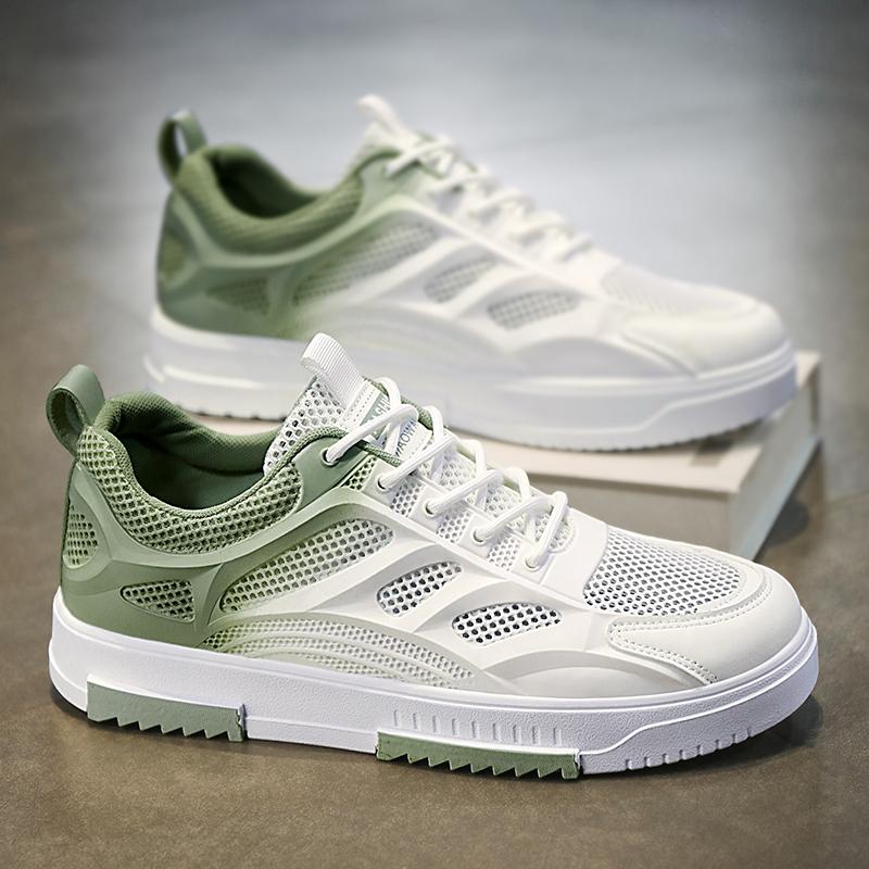 

Мужская обувь лето 2024 года, новая сетчатая дышащая тонкая корейская версия, студенческая повседневная универсальная обувь для серфинга, спортивная обувь с увеличенным голенищем 39