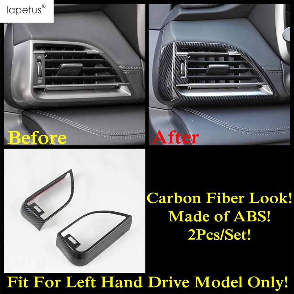 For Subaru Outback   Head Lamp Steering Wheel Gear Water Cup Holder Gear Shift Panel Cover Trim Carbon Fiber Accessories