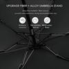 Folding Travel Umbrella 6 Ribs Lightweight Compact Pocket Umbrella Windproof Rainproof with Capsule Storage for Daily Life