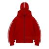 Pánská nadměrná mikina na zip, barevný blok, s dlouhým rukávem, s kapucí, retro bunda, mikina