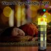 MC Game Torch Light Brownstone LED Night Light USB Rechargeable Bedroom Decoration Table Lamp Gifts Lamp for Kids Bedside Lamp