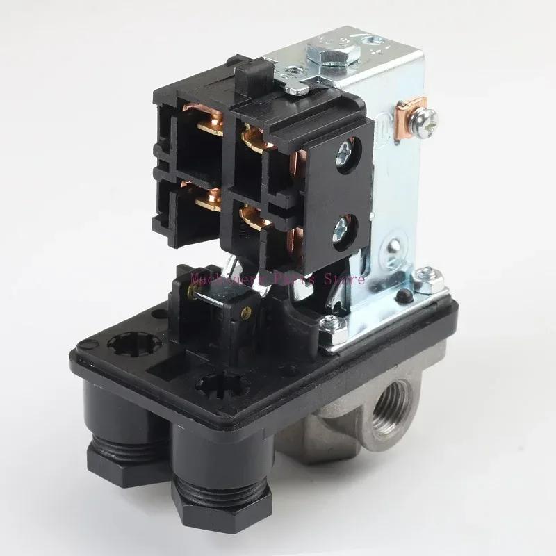 220V Heavy Duty Air Compressor Pressure Switch Control Valve Automatic Trip 90-125PSI 1/4 Port for Small Compressing Machine