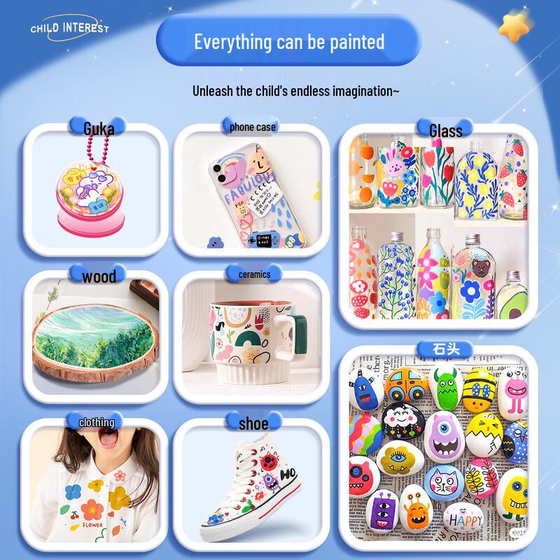 Minyu Acrylic Marker Pens for Kids