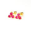 Korean Earrings Geometric Triangle Color Piercing Ear Stud Ximang Seller in Europe and America Mini Bone Studs Simple