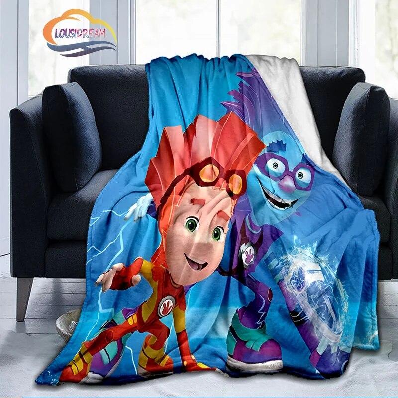 

Children s Cartoon The Fixies Series Pattern Blanket Soft Warm Flannel Throw Picnic Blanket Blanket for Gift All Seasons