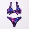 Spot 1011 bikiny nové evropské, americké a evropské plavky shromažďují zádové rozdělené plavky pro ženy