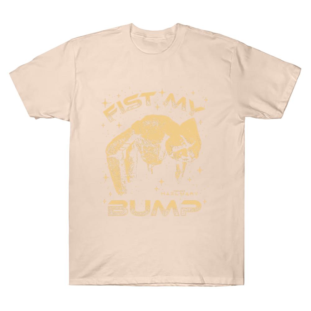 Project Hail Mary Fist My Bump Rocky Alien Sci-Fi Lover Gift T Shirts Retro Vintage T-shirts Men Fashion Tees 100%Cotton Funny T-shirt summer Tops