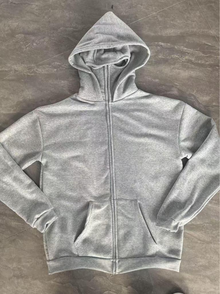 Spring & Autumn Double-Layer Hooded Zipper Sweatshirt: Unique Street Style for Couples