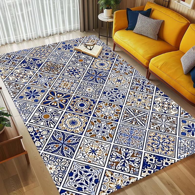 Tile Living Room Nonslip Area Rug Soft Carpet For Bedroom Game Playroom Sofa Office Home Decor Doormat Christmas Gift C9262053