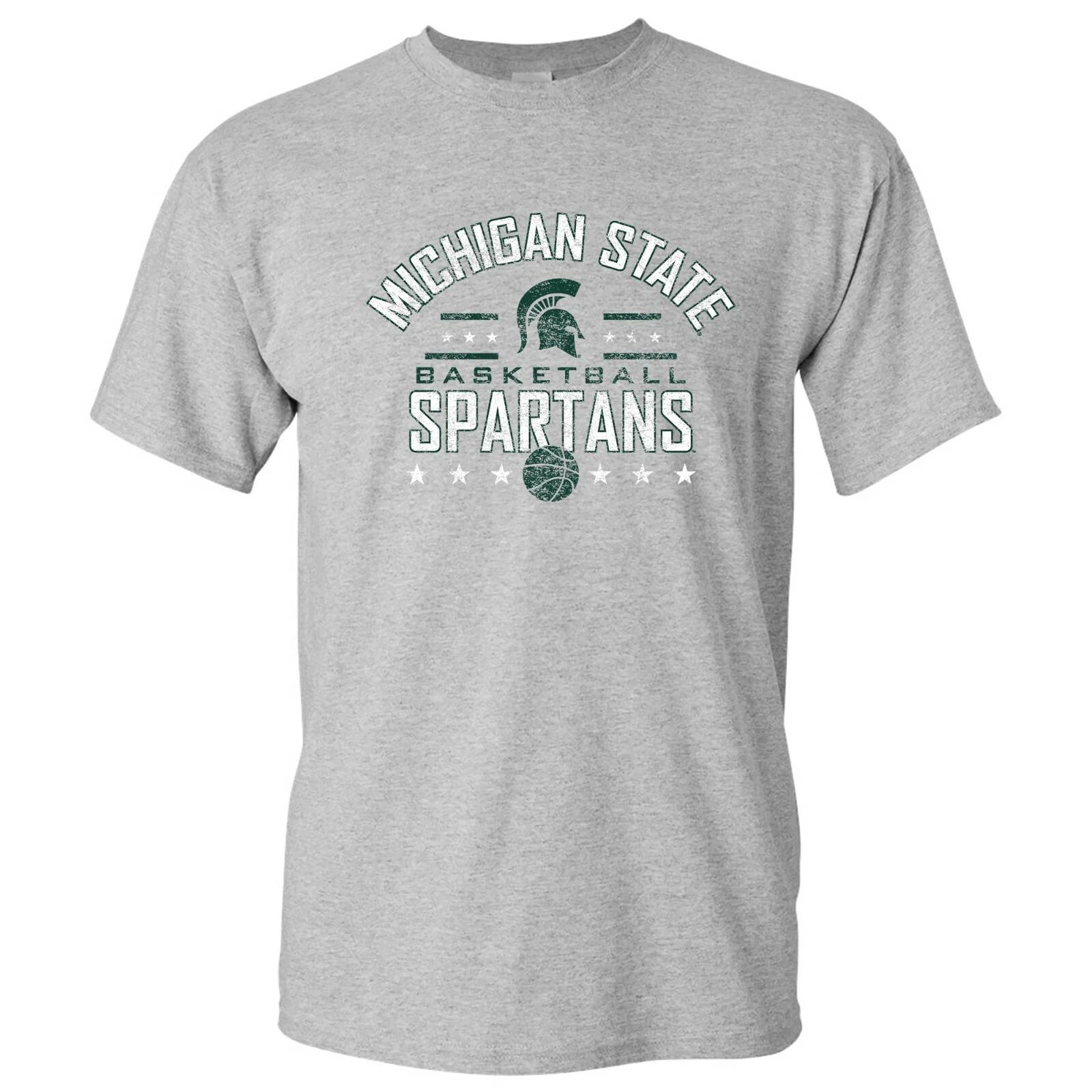 Michigan State Spartans Basketball Stars T-Shirt - Sport Grey 3XL