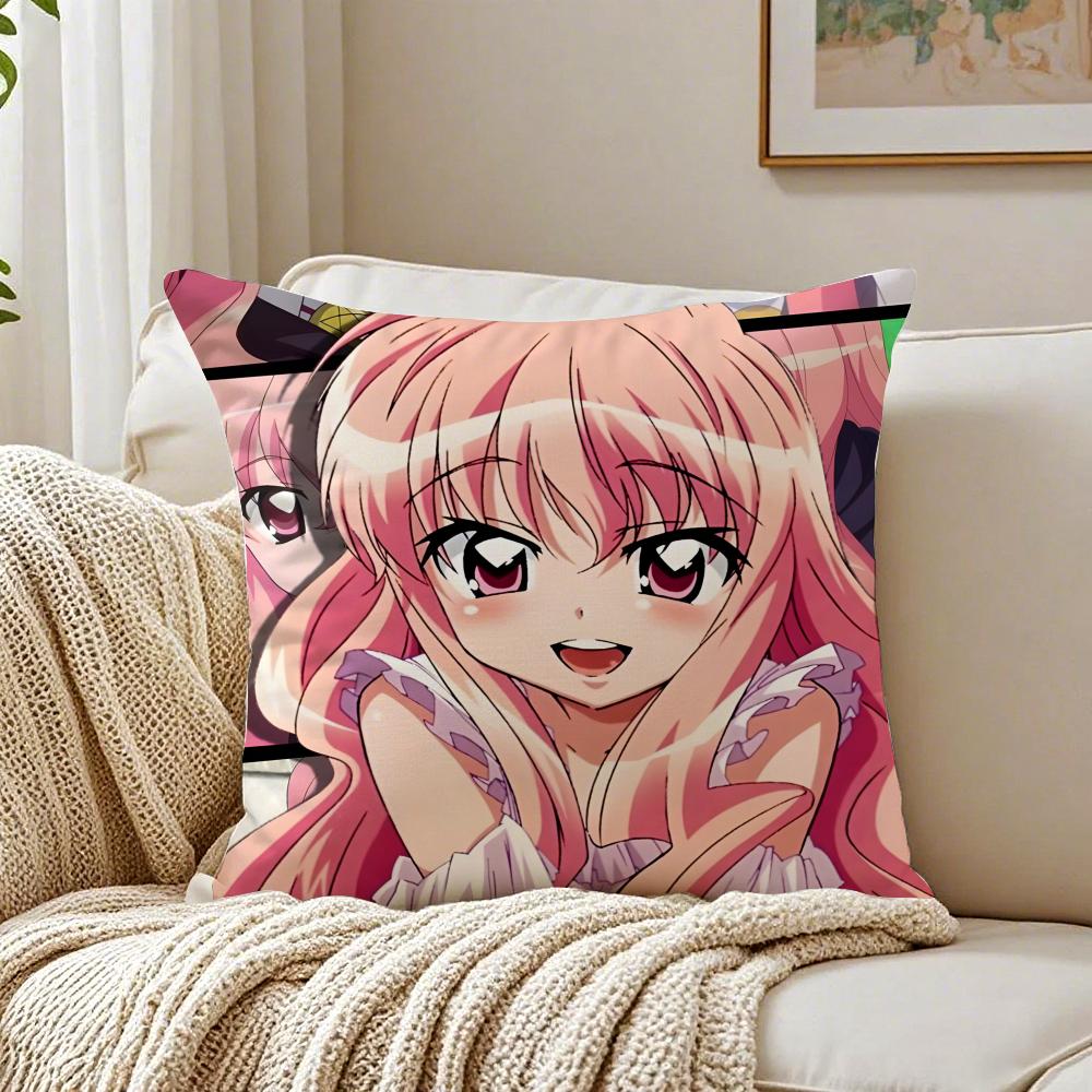 Comedy Anime Z-Zero No T-Tsukaimas Cushion Cover Linen Pillowcase Soft For Sofa Bed Home Room Decor