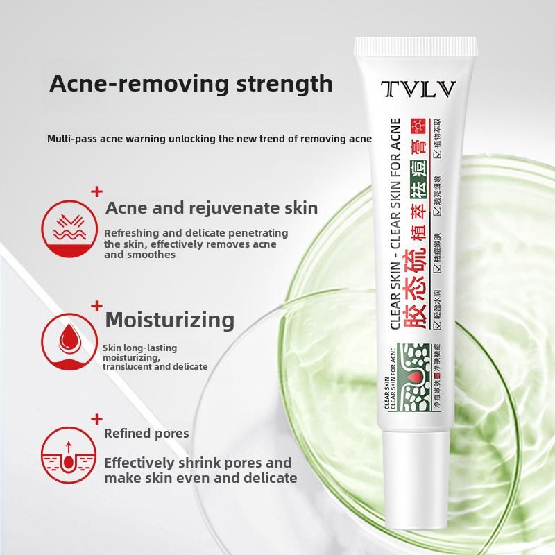 TVLV Colloidal Sulfur Anti-Acne Cream Lightweight Hydrating Formula for Gentle Skin Clearing