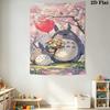 Neighbor Totoro Adventure Forest Tapestry Background Cloth Wallmounted Work Of Art Christmas Gift Atmospheric Background Cloth