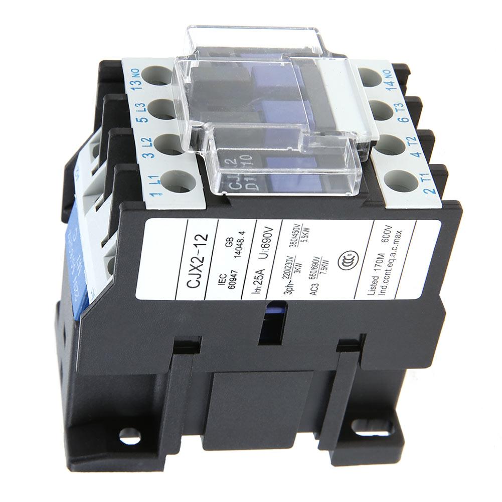 CJX2‑1210 High Sensitivity Industrial Electric AC Contactor 220V 12A