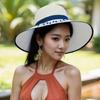 Comfortable Bridal Event Sun Hat With Breathable Straw Design And Large Brims for Daily Wear and Special Occasion