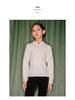 2025 New Chinese Style Girls' White Sweater - Thick Knit Base Layer for Autumn/Winter