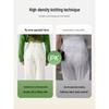 Women's 2025 Spring Tencel White High-Waist Color-Block Slimming Wide-Leg Jeans