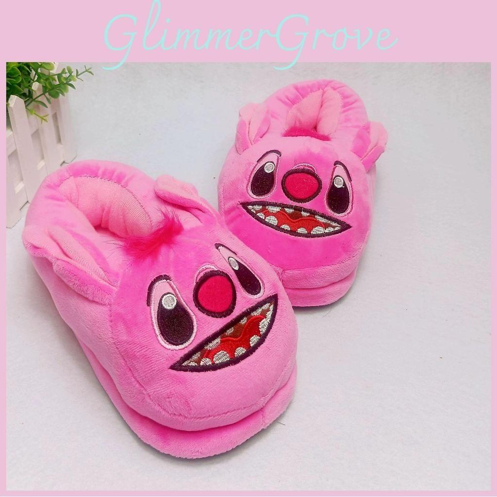Lilo Stitch Plush Slippers For Adults And Kids With Antislip Warmth Indoor Use