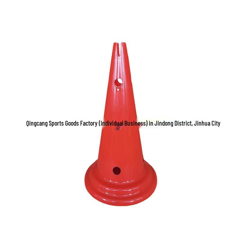 50cm Thickened Training Marker Cone with Holes - Safety Barrier & Obstacle Aid