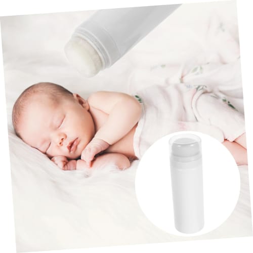 Abaodam Powder Puff Box, Empty Powder Container Bottle, Refillable Powder Bottle, Airless Powder Kit, Clean Baby Powder Bottle, Talcum Powder Holder,