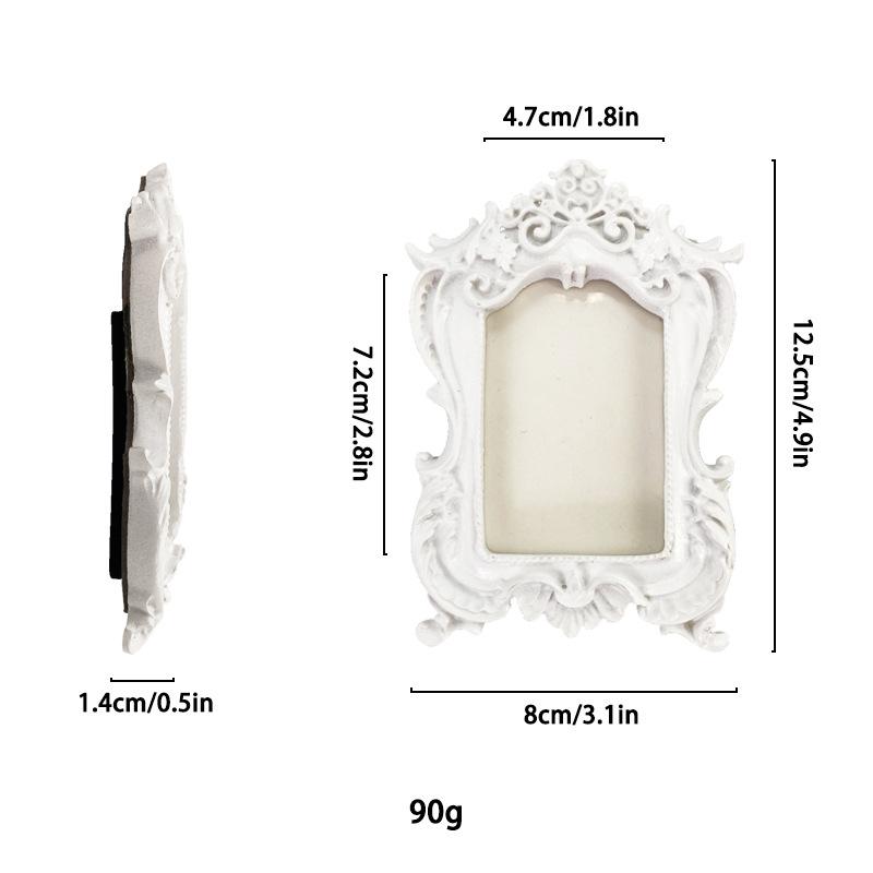 European Victorian Style Retro Gold Mini Picture Frame Luxury Small Photo Frame Display Accessories Ornaments Photography Props