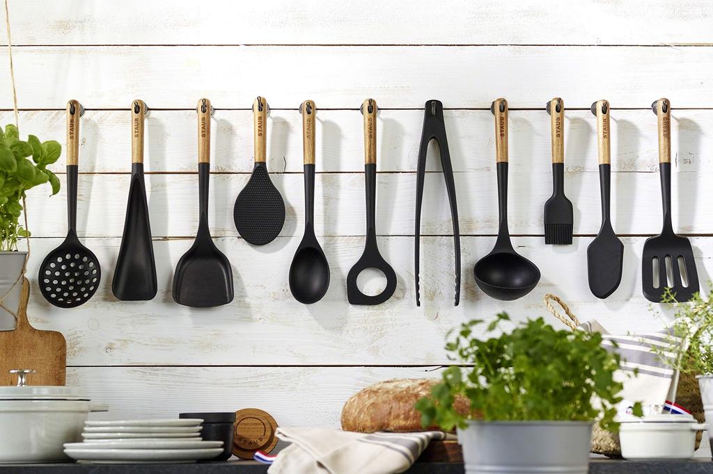 Staub Silicone Serving Kitchen Heat Spoon, Tool, Resistant, Cookware, 40503-107
