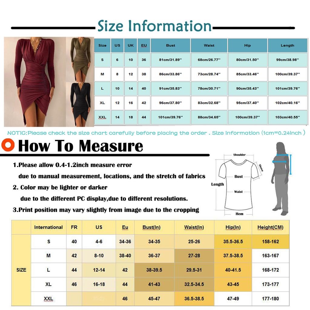 Women's V Neck And Winter Pleated Buttock Long Sleeve Dress