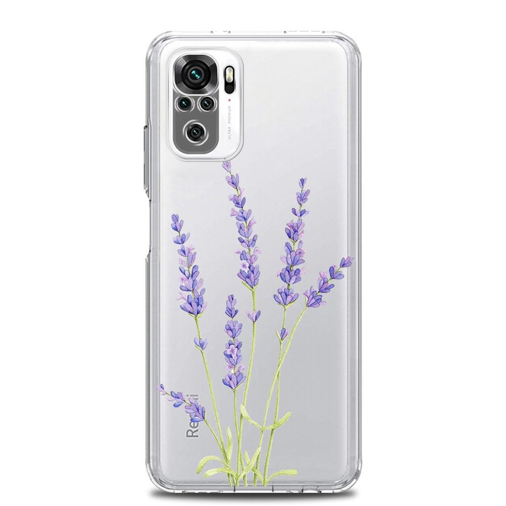 Sunflower Flower Lavender Purple Phone Case For Xiaomi Redmi Note 12 5G 9S 9 8 10 11 Pro Plus 4G 9T 8T 10C 9C 9A 7 Clear Cover