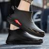Men's Short PVC Outdoor Rain Boot Waterproof Durable Non-Slip Fishing Work Shoe for Men