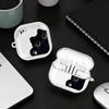 Case For Samsung Galaxy Buds 2 Live 4 Pro 2Pro 3Pro 3 FE 4Pro Clear Earphone Cases Cover With Hook Hello Cute Cat