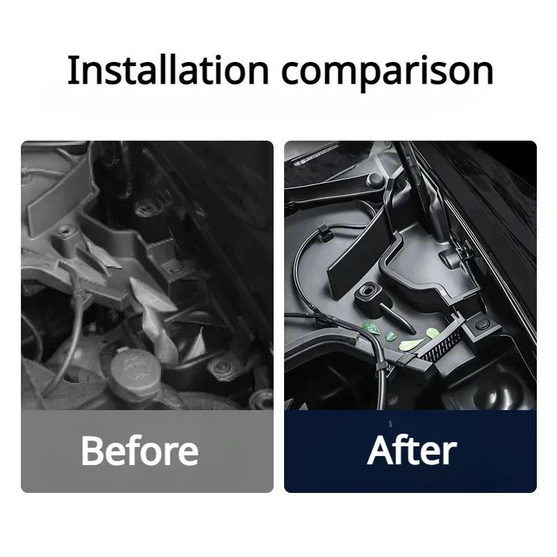 For Tesla Model Y/3+ Highland Front Trunk Water Guide Channel Protective Net Cover Debris Leak Filter Groove Car Accessories