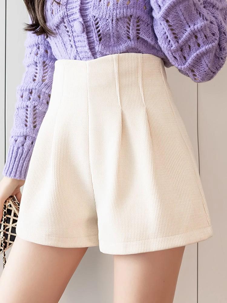 

2024 Women s Plus Size Corduroy Bootcut Pants: High Waist Slimming A-line Design for Autumn/Winter 4XL (Recommended 79-86 kg) абрикосовый