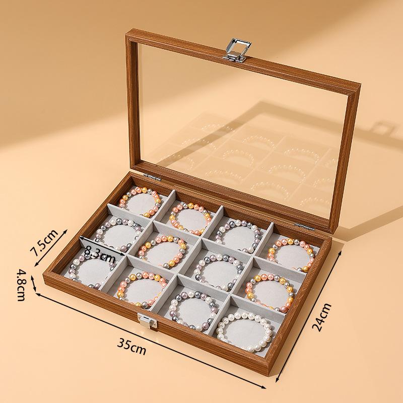 Dust-proof Sunroof with Lid Bracelet Storage Box Buddha Beads Cultural Play Bracelet Collection Box Buddha String Bracelet Jewelry Box