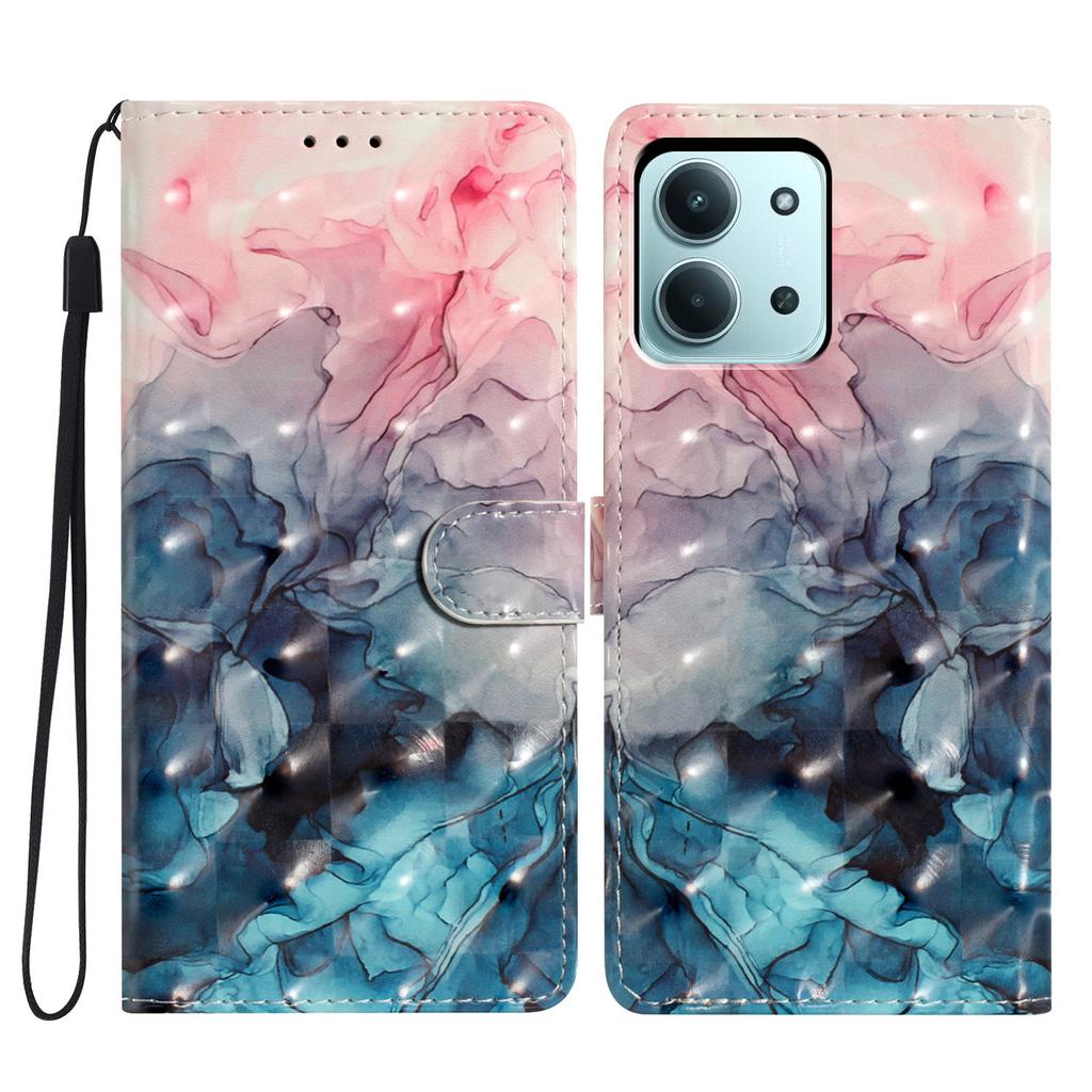 Dla Xiaomi Redmi 15C 4G (Światowy) (171mm)/Etui Poco C85 4G PU Skóra Portfel Pokrowiec na Telefon Druk Wzoru 3D